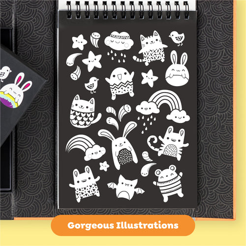Neon Coloring Set - Glow Friends