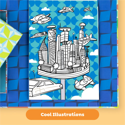 3D Coloring Set - Sci Fi Fun