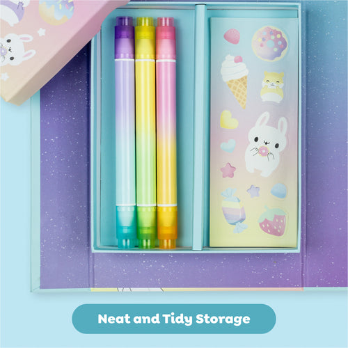 Pastel Coloring Set - Kawaii Cafe
