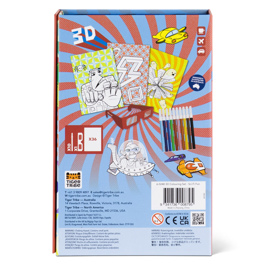 3D Coloring Set - Sci Fi Fun