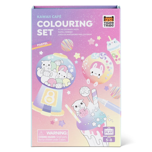 Pastel Coloring Set - Kawaii Cafe