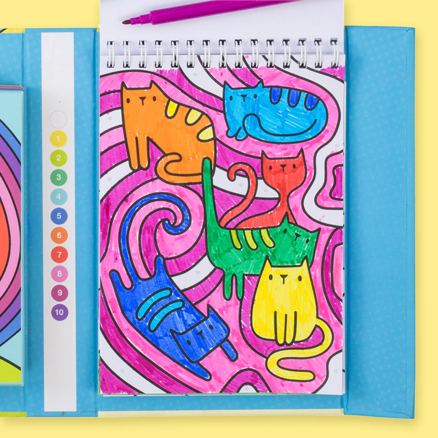 Color by Numbers - Rainbow Garden