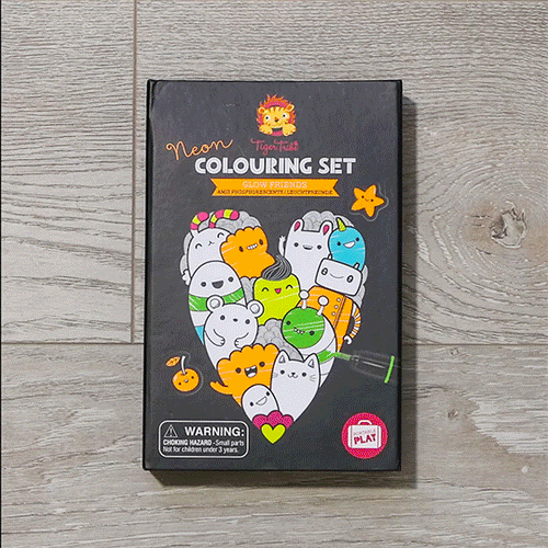 Neon Coloring Set - Glow Friends