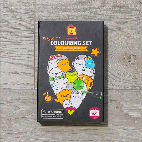 Neon Coloring Set - Glow Friends