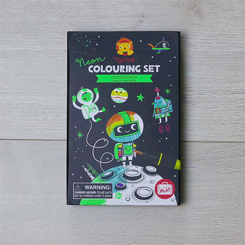Neon Coloring Set - Outer Space