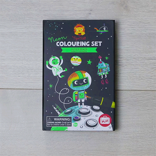 Neon Coloring Set - Outer Space