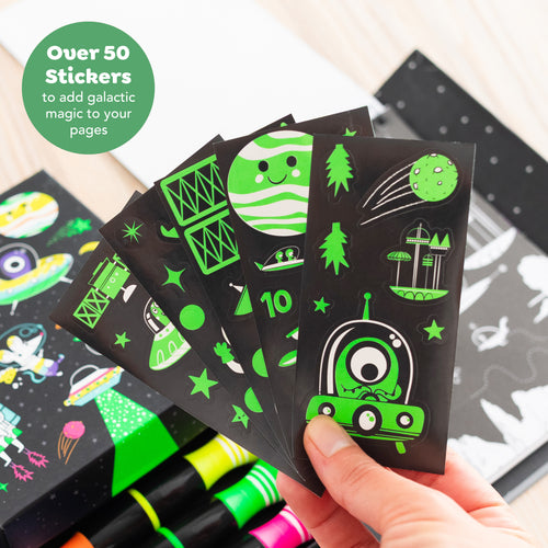 Neon Coloring Set - Outer Space