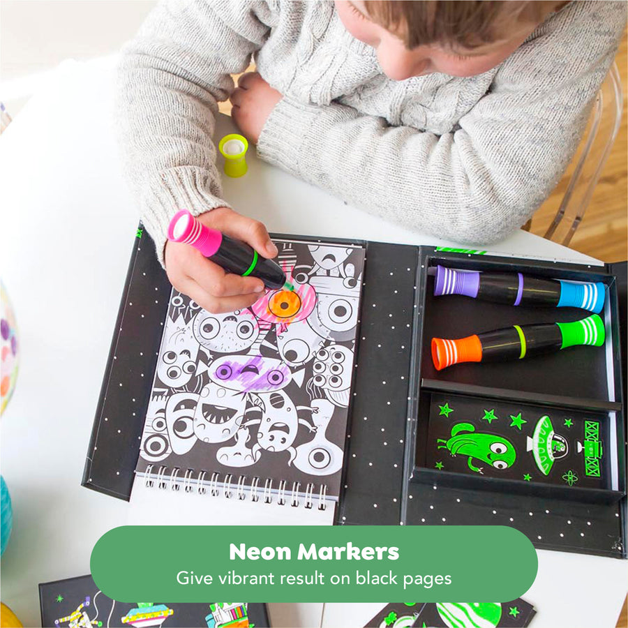 Neon Coloring Set - Outer Space