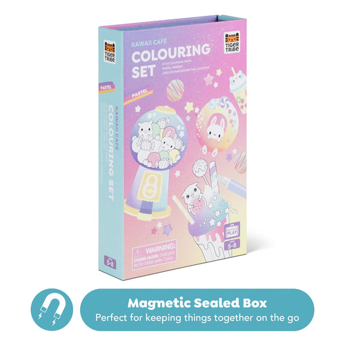 Pastel Coloring Set - Kawaii Cafe