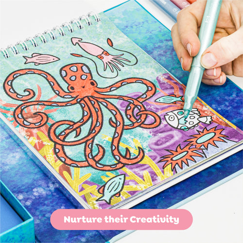 Shimmer Coloring Set - Sea Life