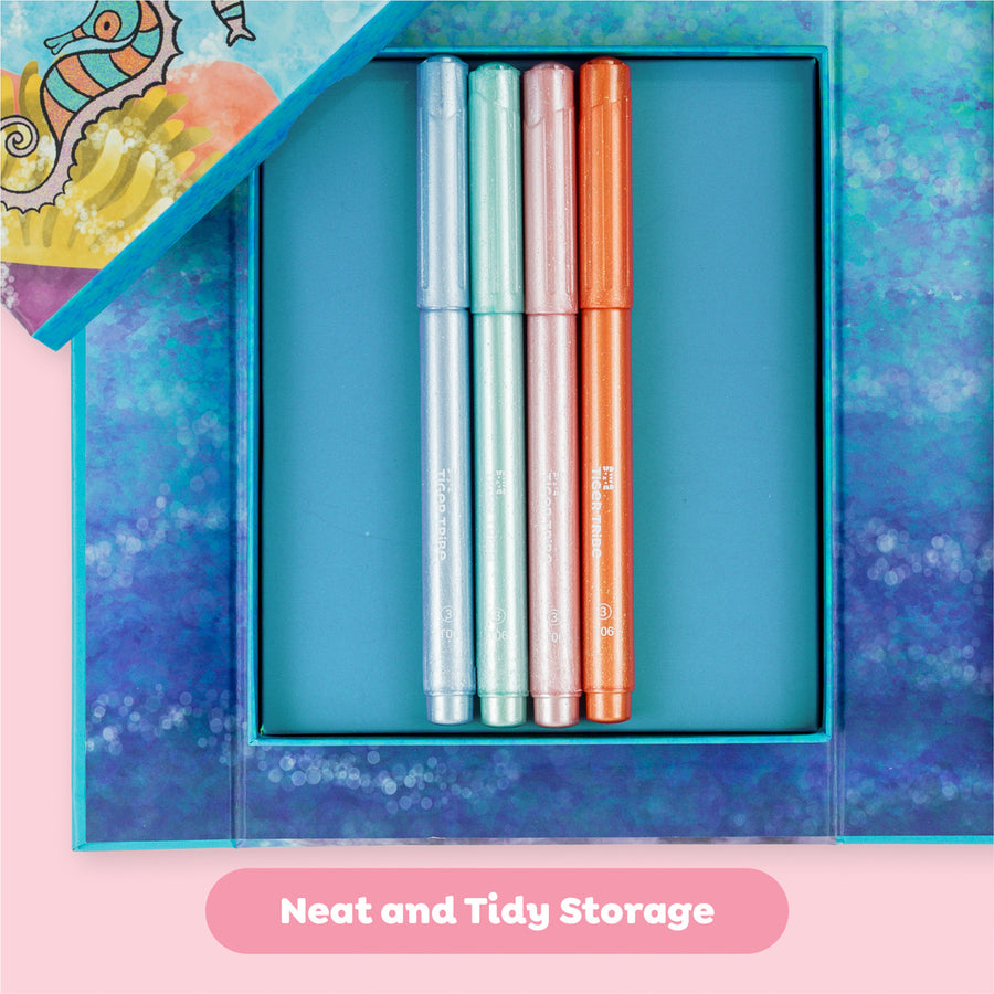 Shimmer Coloring Set - Sea Life