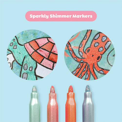 Shimmer Coloring Set - Sea Life
