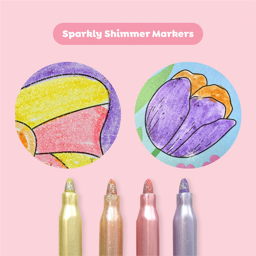 Shimmer Coloring Set Little Fairies