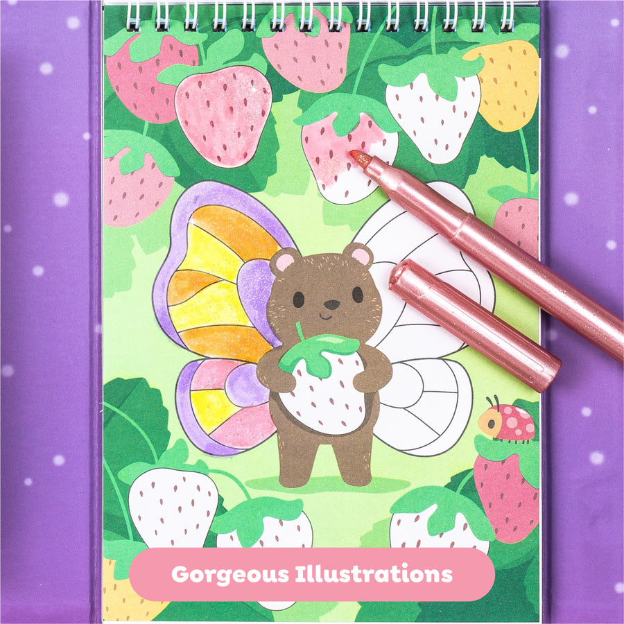 Shimmer Coloring Set Little Fairies