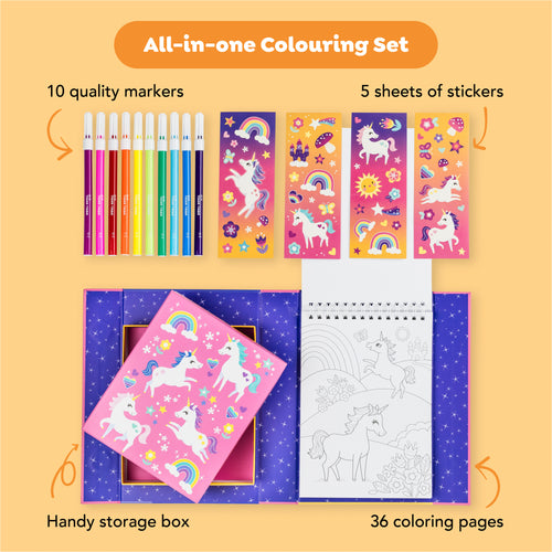 Coloring Set - Unicorn Magic