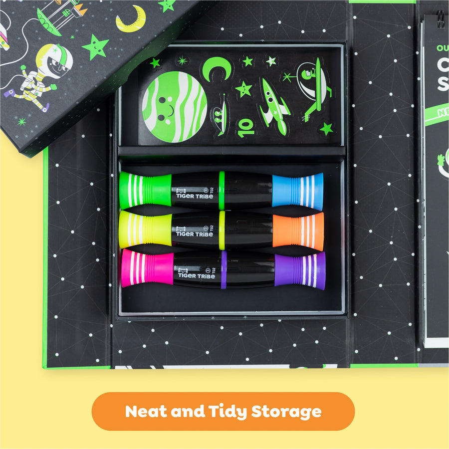 Neon Colouring Set - Outer Space