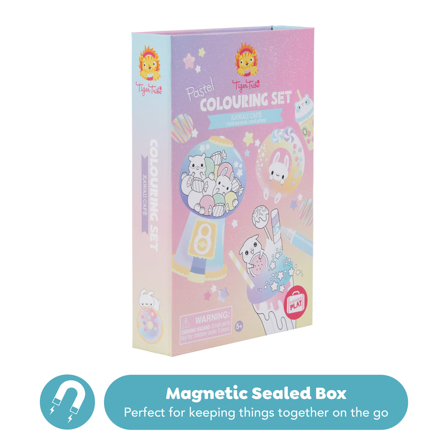 Pastel Colouring Set - Kawaii Cafe