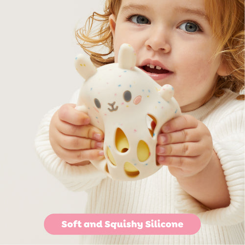 Silicone Rattle - Bunny