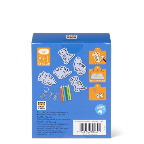 Shrinkorama - Bag Tags - Dino