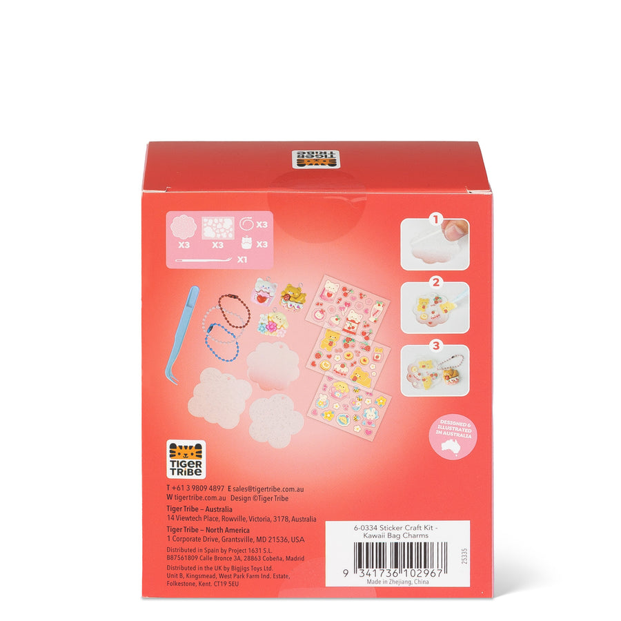 Sticker Craft Kit - Kawaii Bag Charms