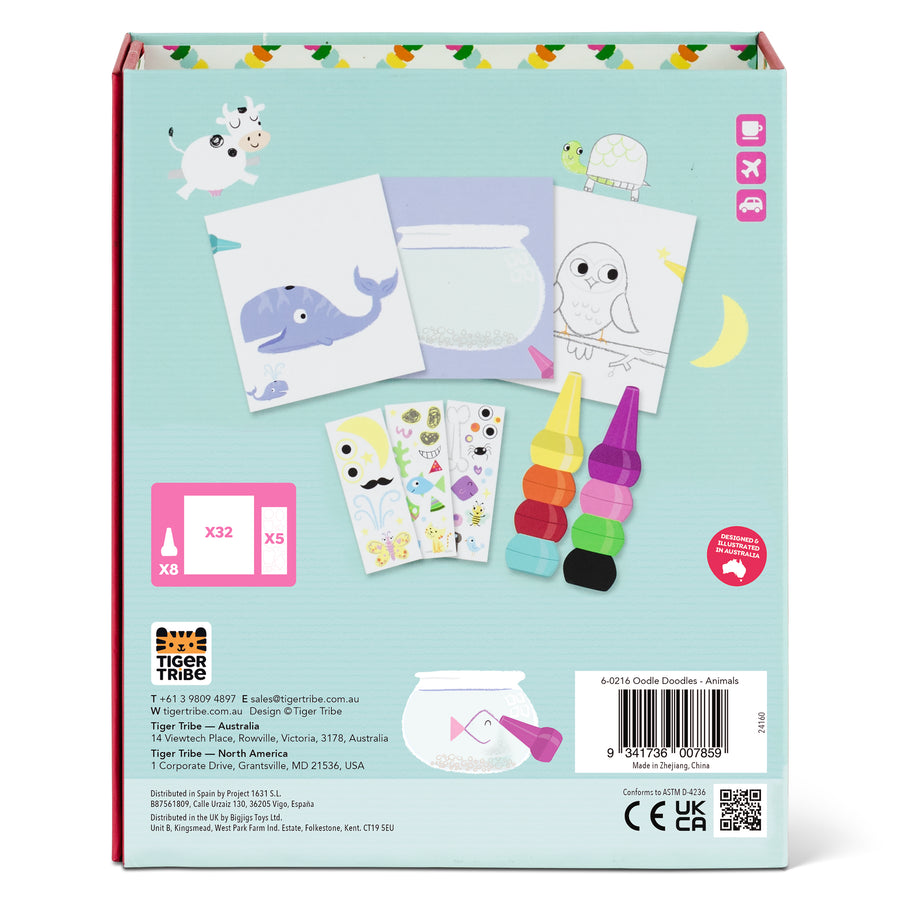 Oodle Doodles Crayon Activity Set - Animals