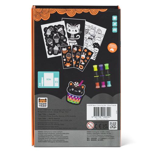 Neon Colouring Set - Glow Friends