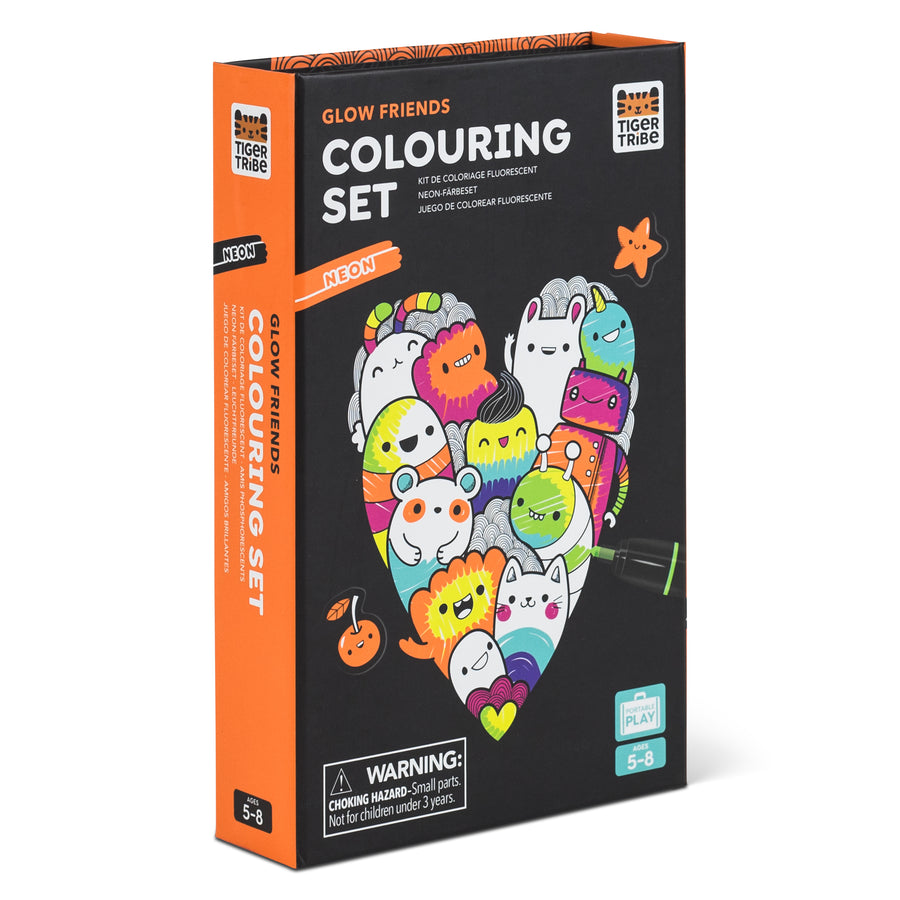 Neon Colouring Set - Glow Friends