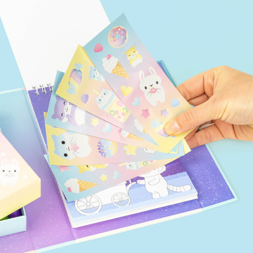 Pastel Coloring Set - Kawaii Cafe