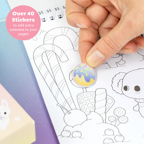 Pastel Coloring Set - Kawaii Cafe