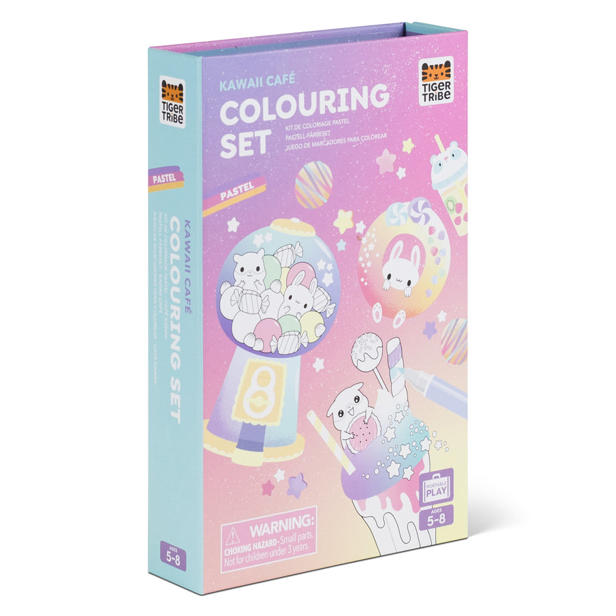 Pastel Colouring Set - Kawaii Cafe