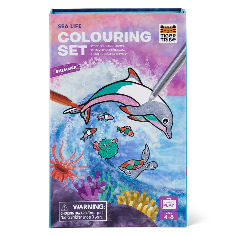 Shimmer Coloring Set - Sea Life