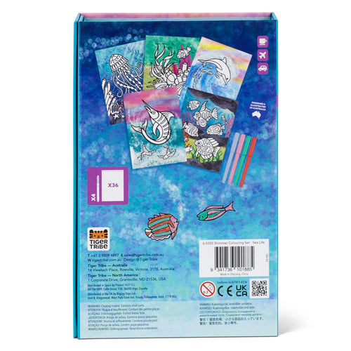 Shimmer Coloring Set - Sea Life