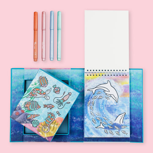 Shimmer Coloring Set - Sea Life