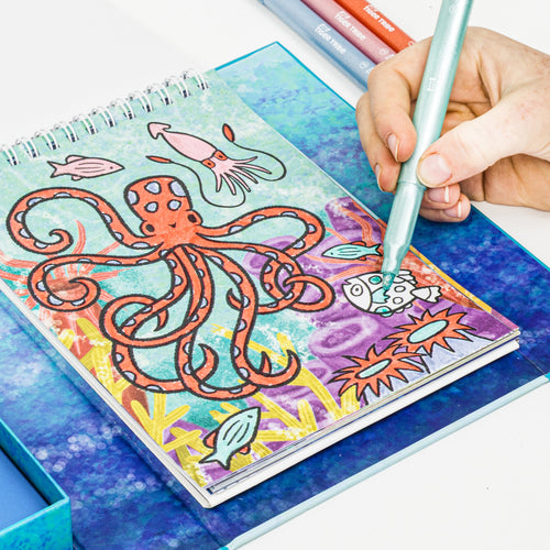 Shimmer Coloring Set - Sea Life