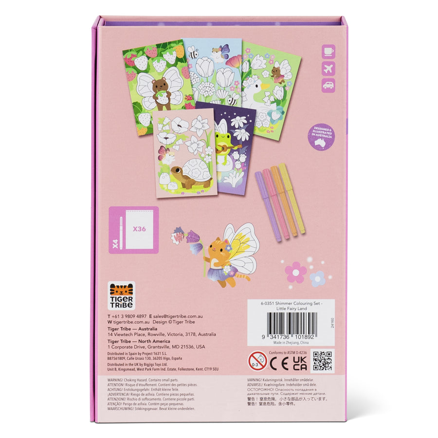 Shimmer Coloring Set Little Fairies