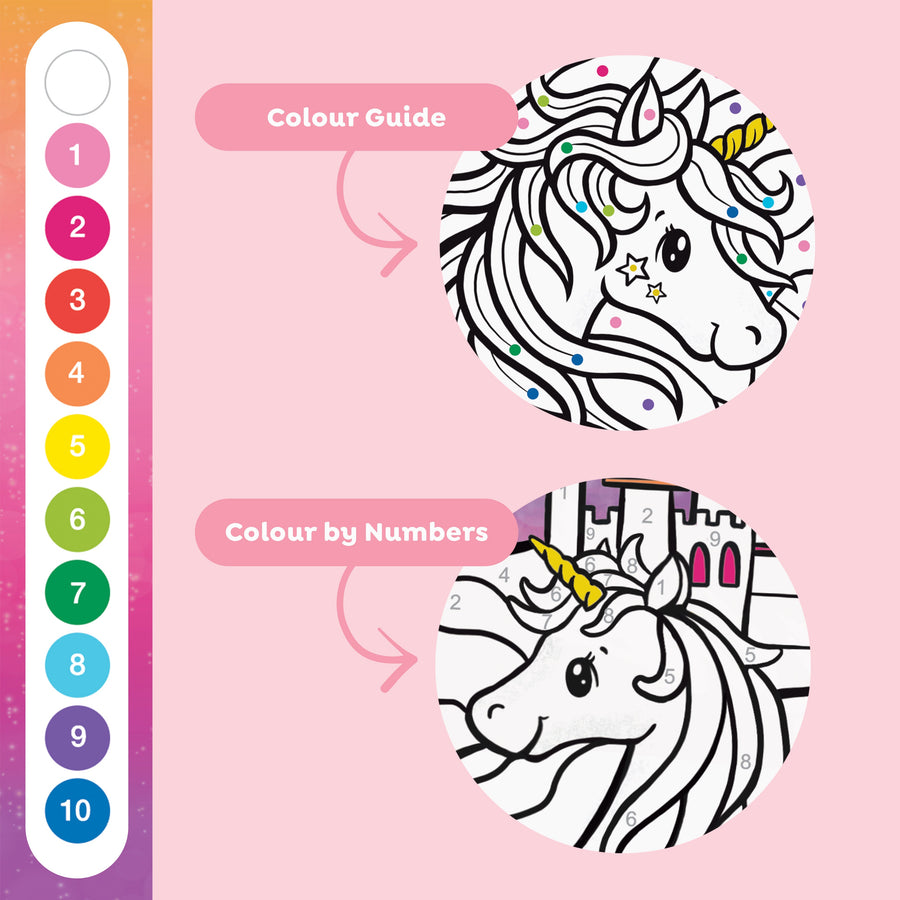 Color By Numbers - Unicorn Dreaming