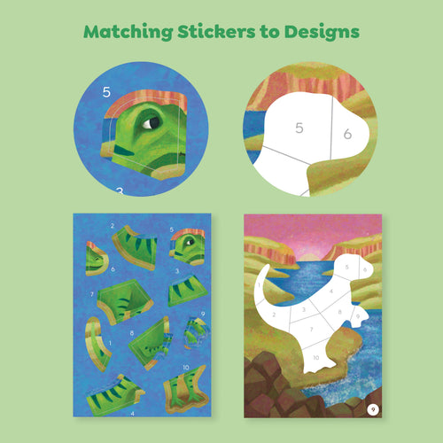 Sticker By Numbers - Dinosaurs