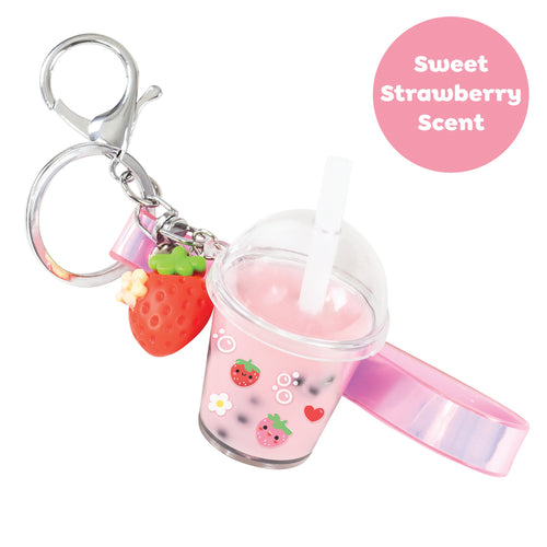 Bag Charm Kit - Strawberry Bubble Tea
